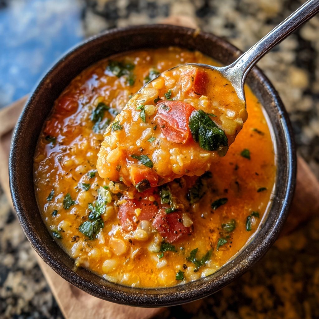 Creamy Tomato White Bean Lentils