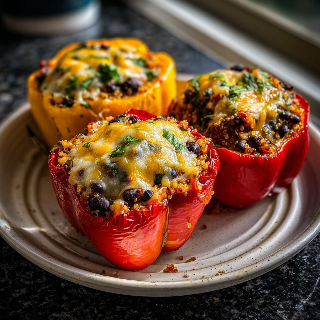 Healthy Dinner Stuffed Bell Peppers