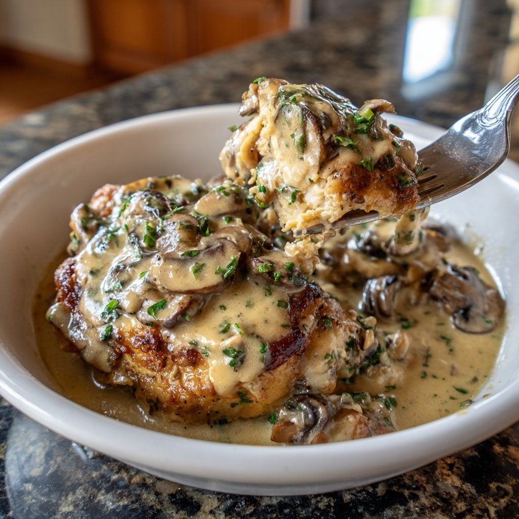 Creamy Mushroom Chicken Thighs