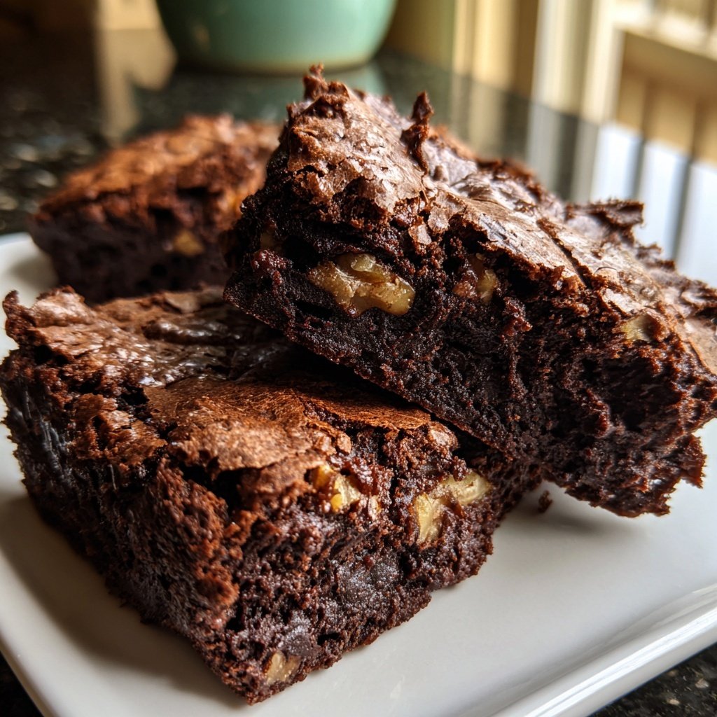 Sourdough Discard Brownies Fudgy