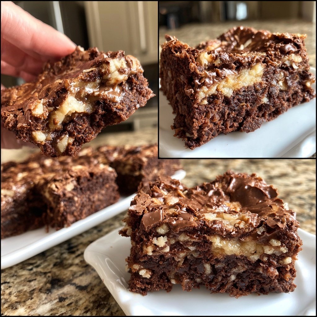 Cottage Cheese Brownies with Toasted Coconut Swirl