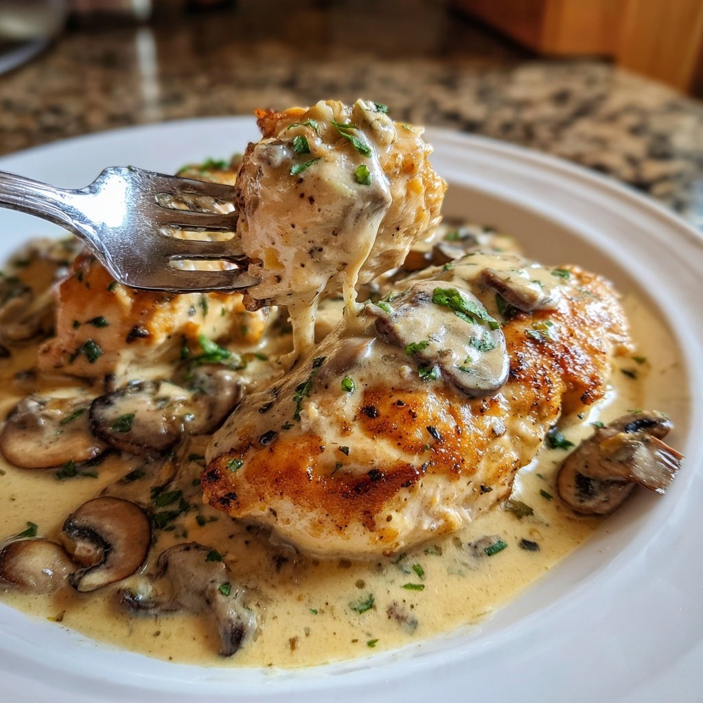 Chicken Breast with Mushroom Sauce