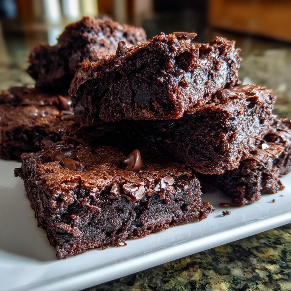 Chocolate Mint Brownie Squares