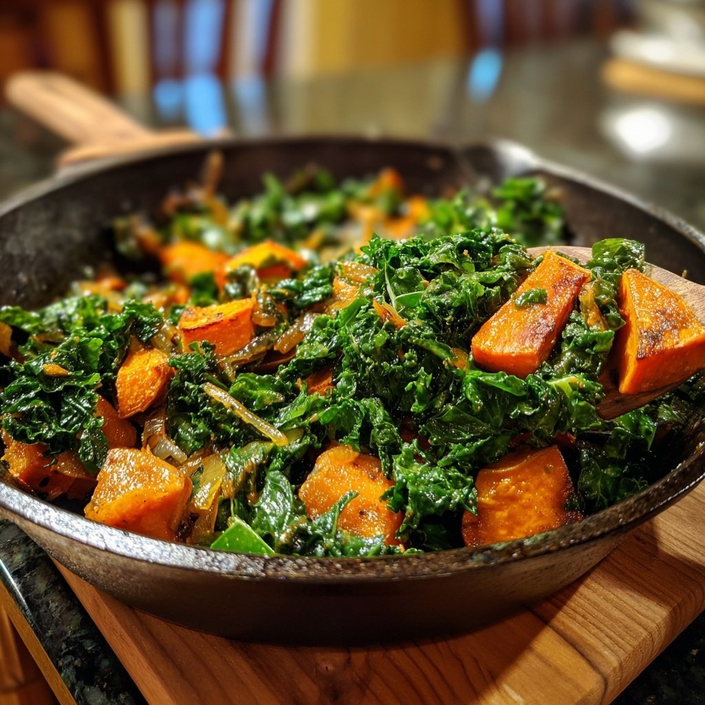 Sweet Potato Kale Skillet