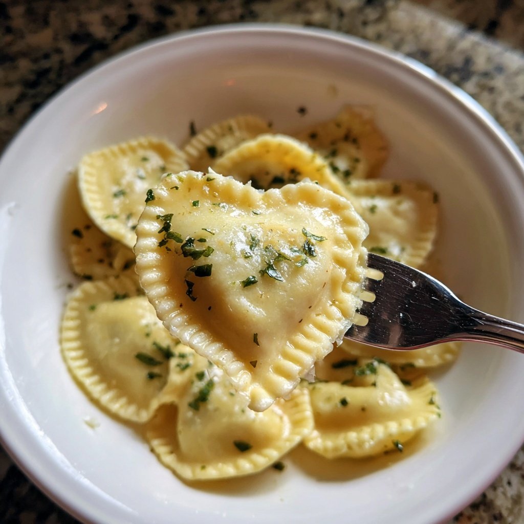 Heart-Shaped Ravioli with Ricotta and Herbs