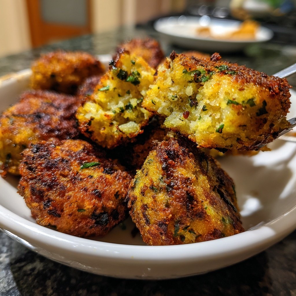 Crispy Polenta Veggie Nuggets
