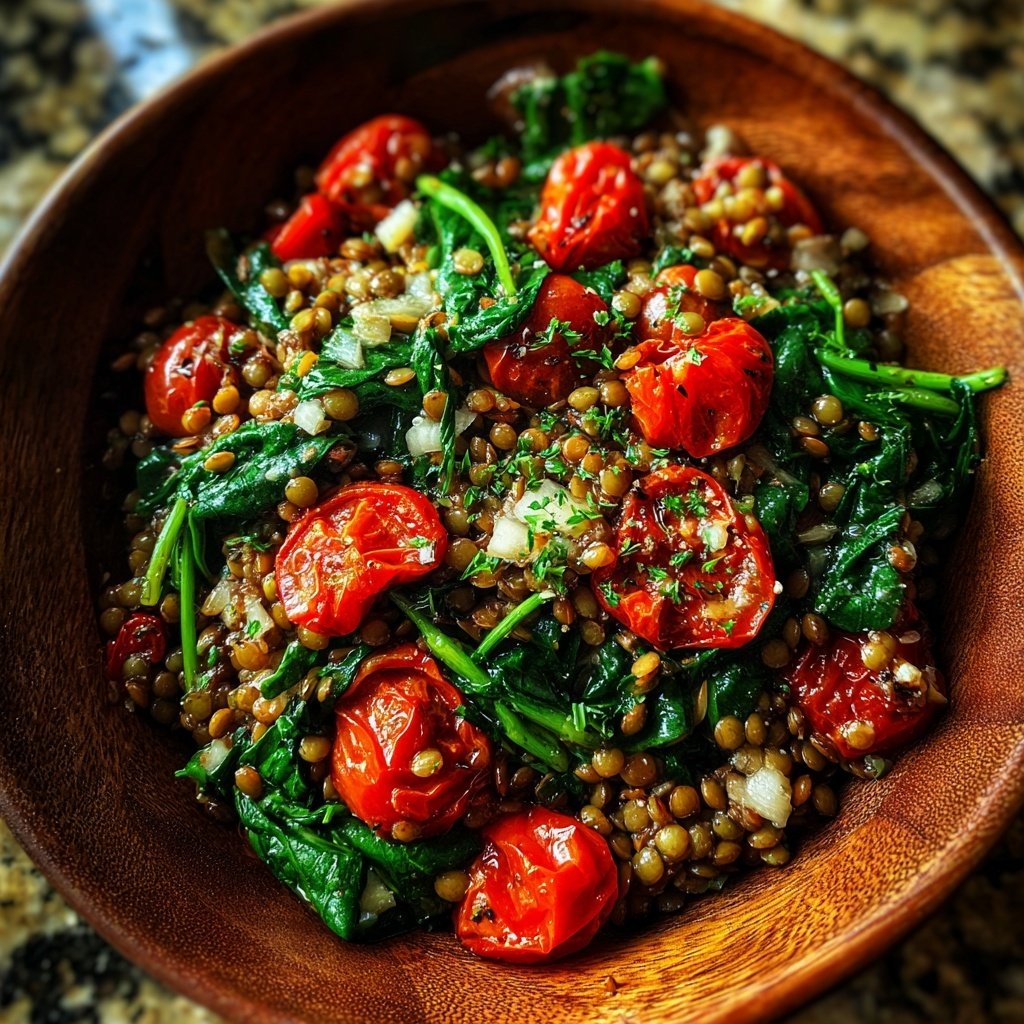 Healthy Lunch Lemon Lentil Bowl