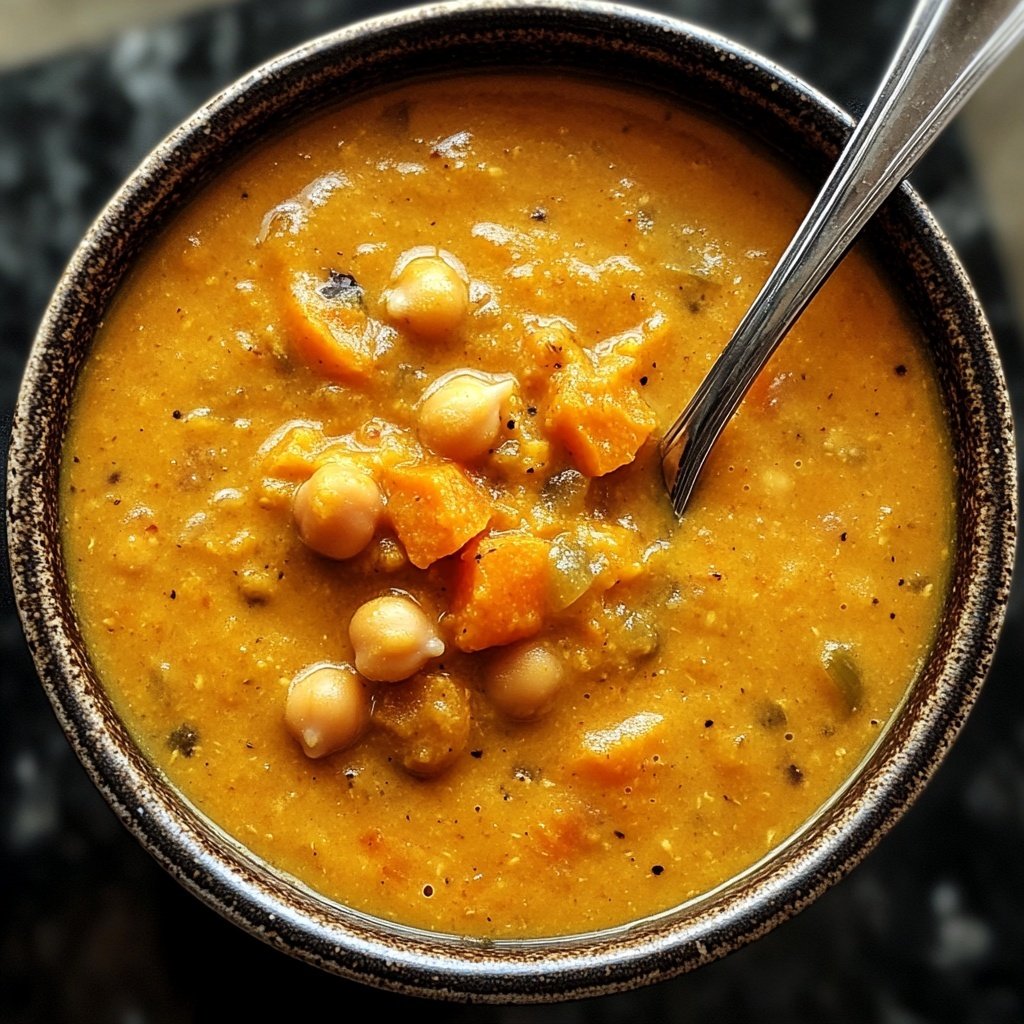Jamaican Pumpkin Chickpea Soup