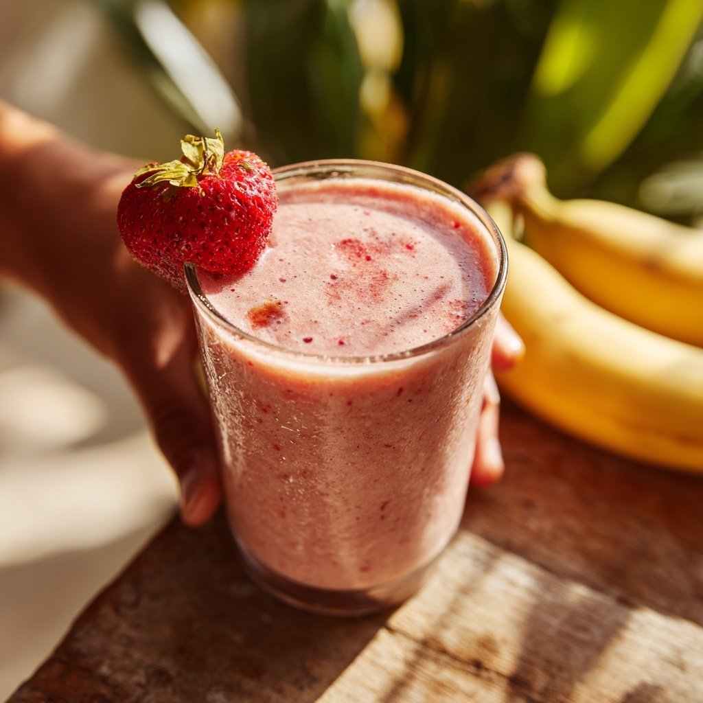 Strawberry Banana Protein Smoothie
